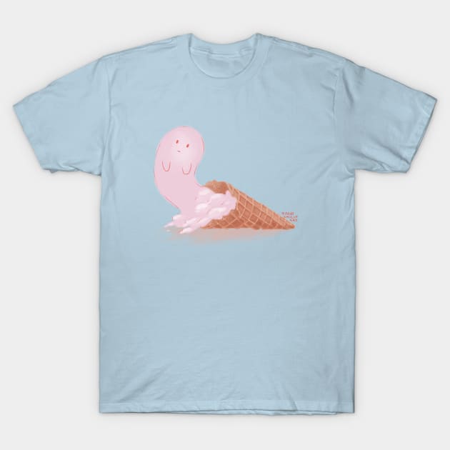 Ghost Ice Cream T-Shirt by SarahWrightArt